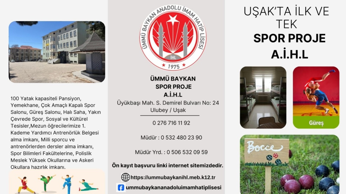 2025-2026 Eğitim Öğretim Yılında Okulumuz Ümmü Baykan Anadolu İmam Hatip Lisesinde Spor Programı Yetenek Sınavı Başvuruları Başladı